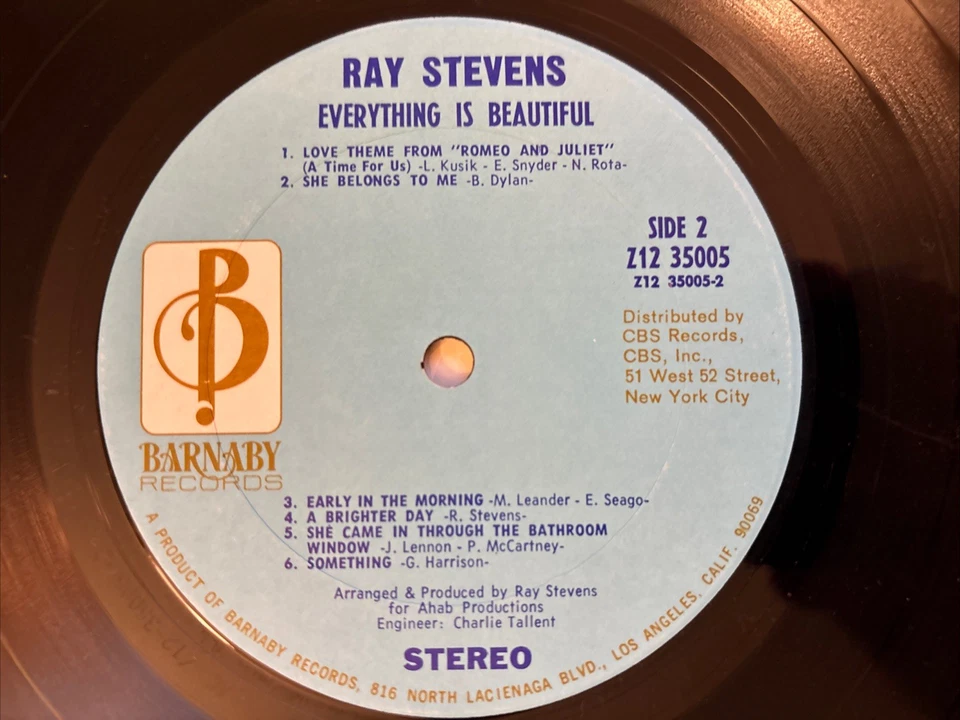 Ray Stevens - "Everything Is Beautiful" - LP, Shrink Wrap - Image 4 of 4