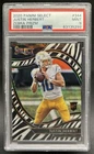 2020 Panini Select Justin Herbert RC Zebra Prizm Field Level #344 Chargers PSA 9