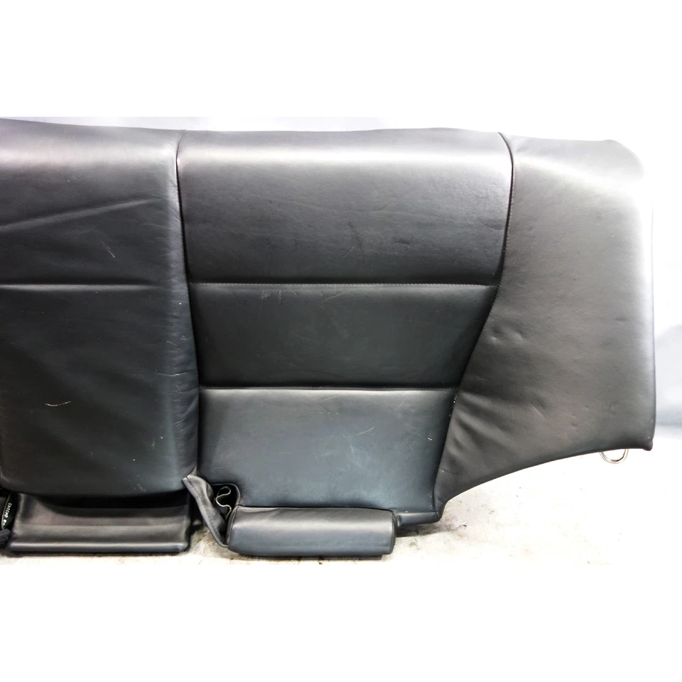BMW E46 M3 2001-2006 cupé asiento trasero banco inferior cuero Napa negro fabricante de equipos originales Foto 4 de 4