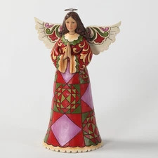 JIM SHORE Heartwood Creek 9.5 Inch 'Peaceful Prayer' Christmas Angel NEW 4027782