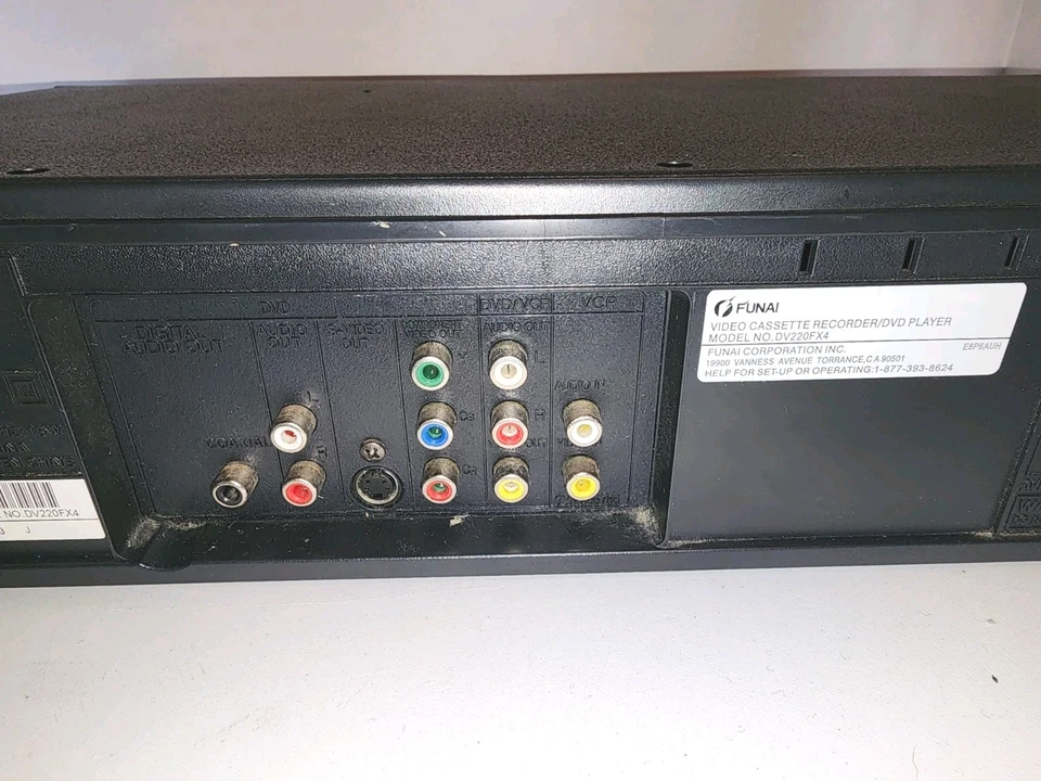 Funai DVD VCR Combo Player 4 Head VHS Recorder DV220FX4 No Remote Tested Works - Image 3 of 4