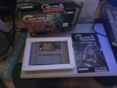 Contra III: The Alien Wars (Super Nintendo SNES, 1992) CIB Complete in Box
