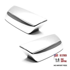 Sizver Chrome Door Mirror Cover for 2014-2018 Chevy Silverado 1500 Top Half