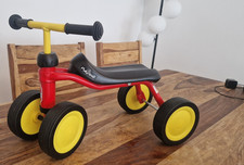 PUKY Pukylino Kinder-Rutscher Laufrad 4-r&auml;drig Kunststoff rot/gelb/schwarz 1-2 J