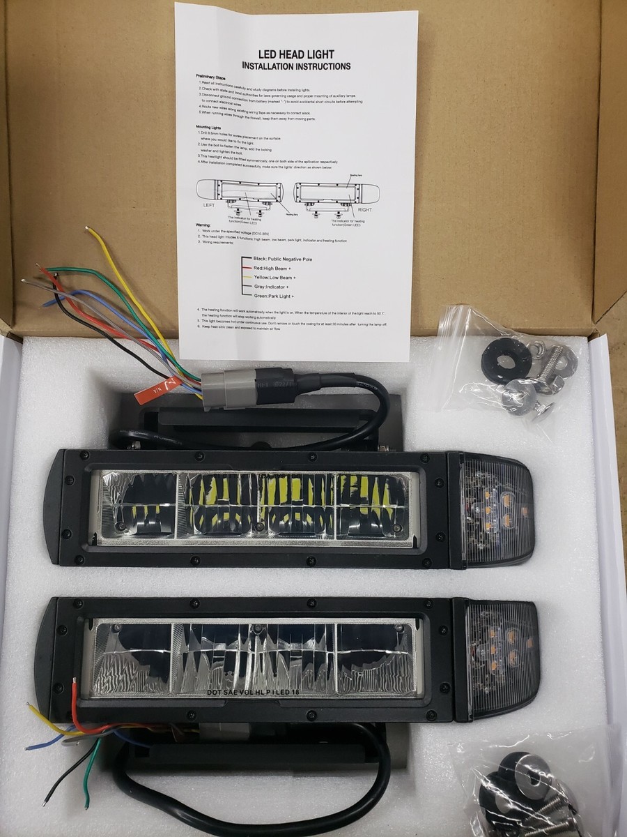 Snowlight Series X- 40W Heated Lens Snow Plow Head Light Kit – Abrams MFG