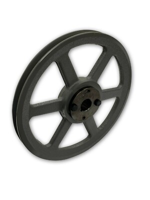 CAST IRON ELECTRIC MOTOR PULLEY SHEAVE 10.25'', 1 SINGLE GROOVE FOR 3L 4L A BELTS