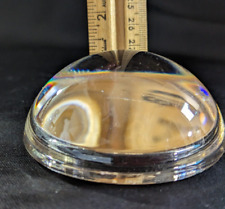 Vintage Dome Lens Magnifying Glass Half Ball Desktop Office Paperweight