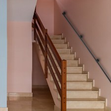 Handrail For Steps Stair Railing Hand Rail Kit Wall-mounted For Indoor Home 8FT