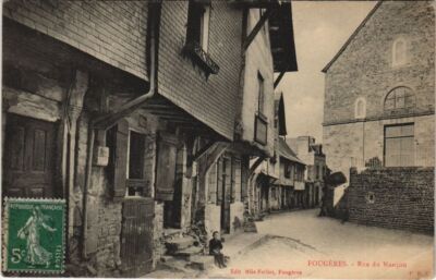 Old postcard Fougeres Rue du Nancon (1251544)