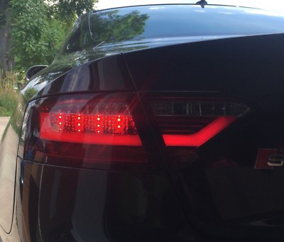 Led Rückleuchten für Audi A5 S5 07-11 LED Lightbar Heckleuchten rot-schwarz SET
