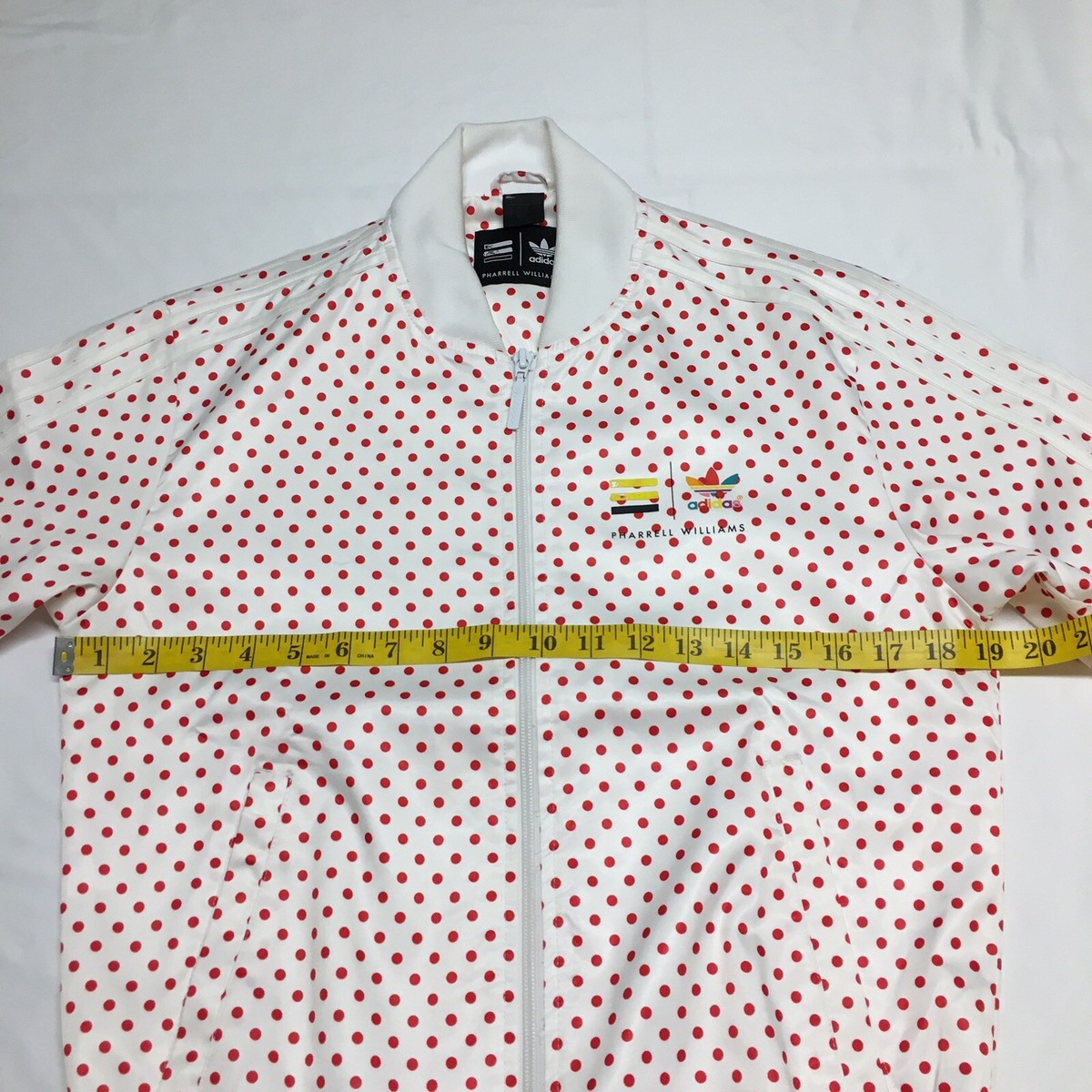 Adidas x Pharrell William Red White Polka Dot Lightweight Track