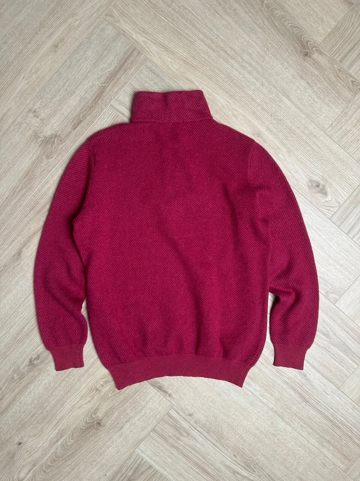 Suéter Loro Piana 100% Cachemira 1/3 Cremallera Arándano Talla 10 Foto 3 de 4