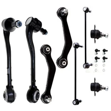 8x For 2000-2006 BMW X5 Front Lower Control Arm And Ball Joint Sway Bar End Link