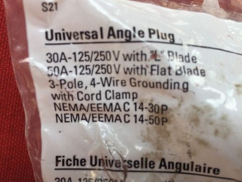 POWER PLUGS 2-POLE-3WIRE 30/50 AMP-TRAIL/RECEPPKG#88K-3 PCS.-VISTA/EATON/COOPER - Picture 3 of 8