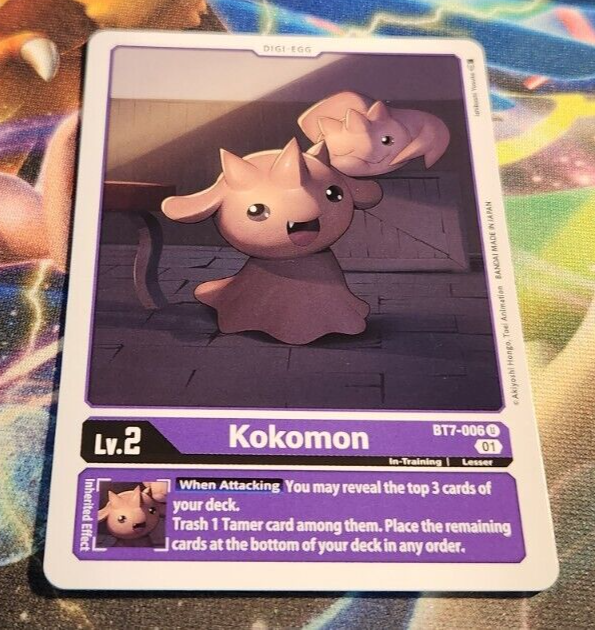 x1 Digimon KOKOMON BT7-006 Purple Uncommon Digi-Egg TCG | eBay