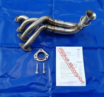 Edelstahl Fächerkrümmer VW Golf 1 Cabrio Scirocco Jetta 1,8 2,0 16v 16 v 