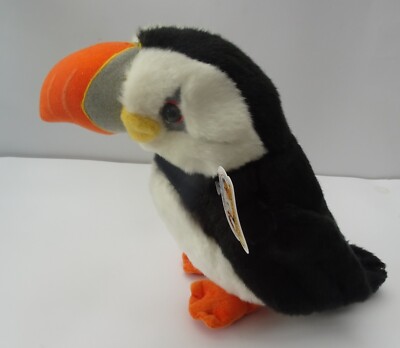 Puffin 16'' quality plush toy, as it is, gift wrapped, personalised 3 options