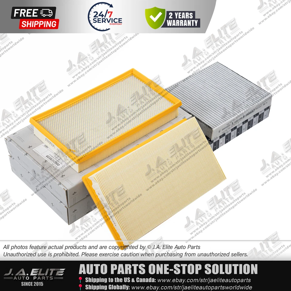 Filtro de aire y filtro de polen 3 piezas para Ferrari 599, 612 OEM: 223039, 66855200 Foto 3 de 4