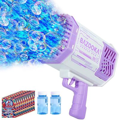 Bubble Machine Gun, 69 Holes Bubbles Gun Kids Toys for Boys Girls 