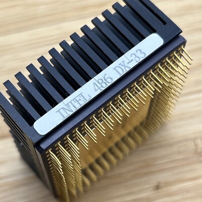Intel 486 DX 33MHZ with Heat Sink A80486DX-33 i486 CPU Intel 486 DX 33MHZ with Heat Sink A80486DX-33 i486 CPU