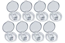 Silicone Clipple Magnetic Anti Snore Nose Clips Stop Snoring Device w/ Case 8 Pk