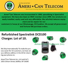 Spectralink Polycom Refurbished DCD100 Chargers (Lot of 10)