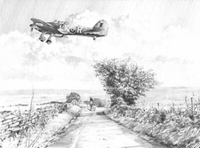 Late Arrival by Robert Taylor signed by 6 Battle of Britain Hurricane Pilots