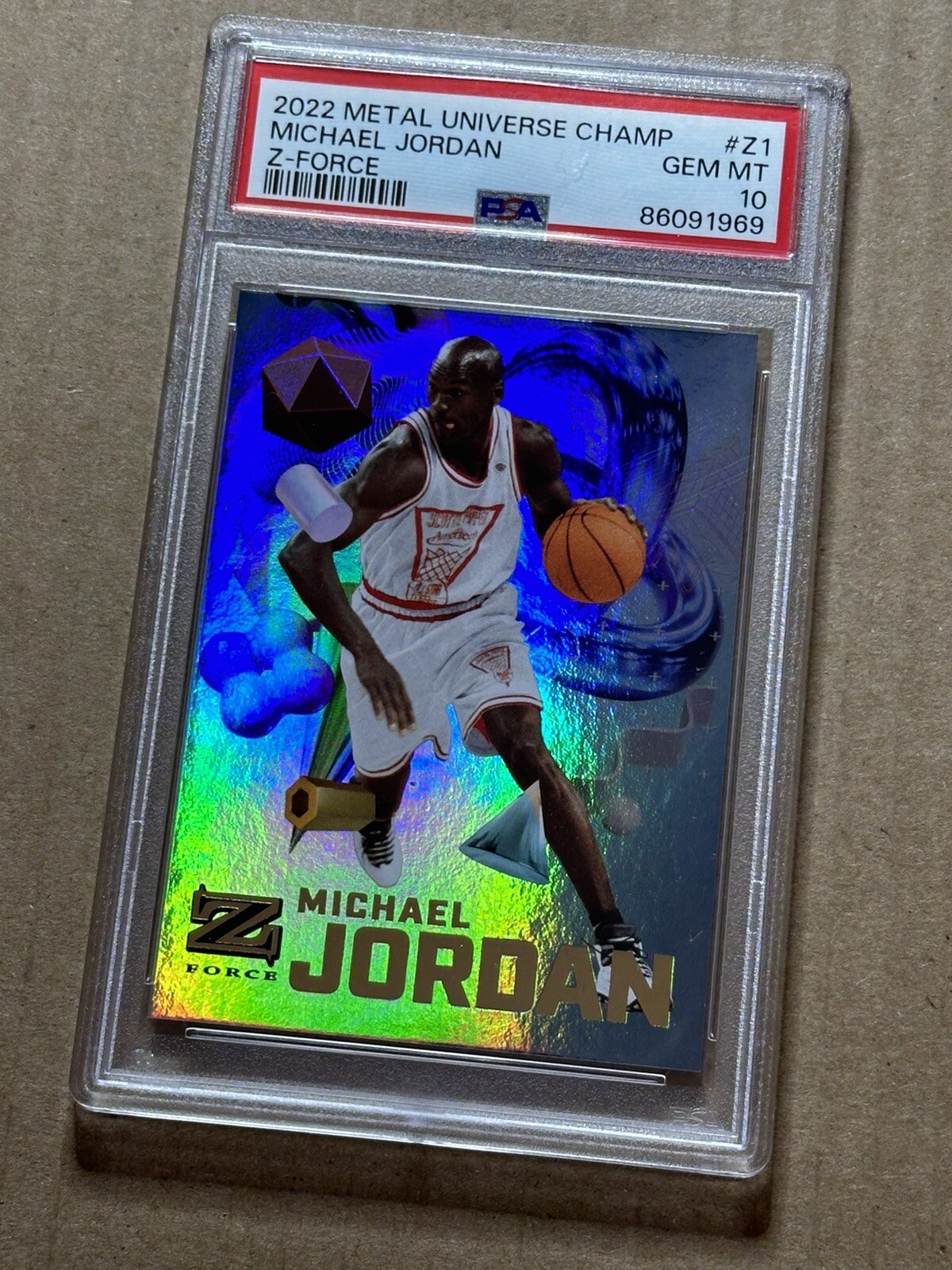 2022 Metal Universe Champ Michael Jordan Z Force Card Z1 PSA 10 GEM
