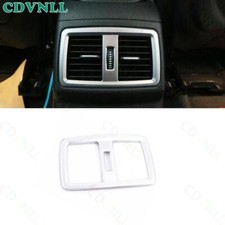 Cubierta del marco de ventilación de salida de aire del asiento trasero plateado mate para BMW X2 F39 2018-2020 2021