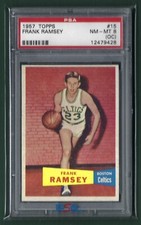 1957-58 Topps Frank Ramsey Rookie PSA 8 OC #15