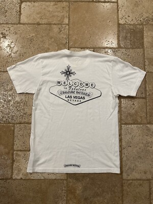 トップス Chrome Hearts horseshoe fack tee White Chrome Hearts Horseshoe Logo Pocket Tee – BLINDATE INC
