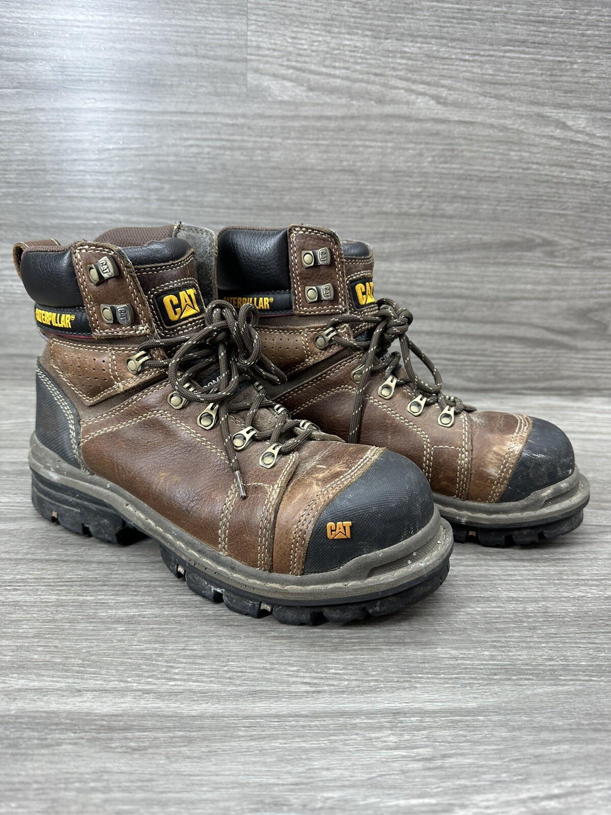 CAT Caterpillar Hauler 6” P90361 Waterproof Composite Toe Work Boots, Size 8 eBay