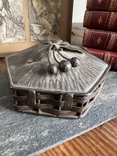 Scatola Ferro Battuto & Intrecciato Ciliegia Antico Box