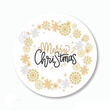 Christmas Snowflakes Party Favors Scrapbook Stickers Labels Envelope Seals