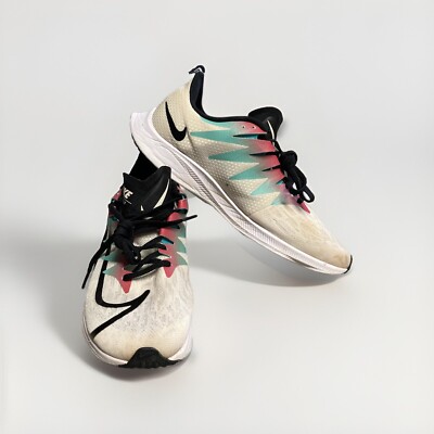 Women's Nike Zoom Rival Fly Running Shoes Size 8.5 White Black Jade CD7287-101