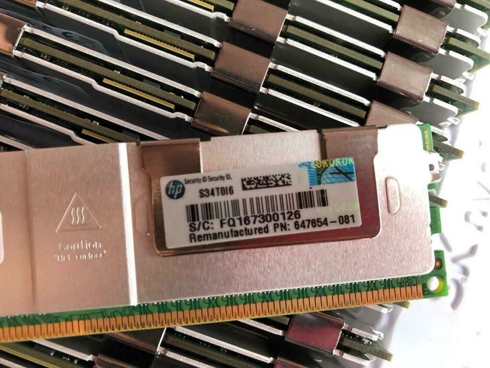 HP 647654-081 664693-001 32GB PC3L-10600L DDR3L 1333Mhz 4RX4 LRDIMM Server RAM - Image 3 of 4