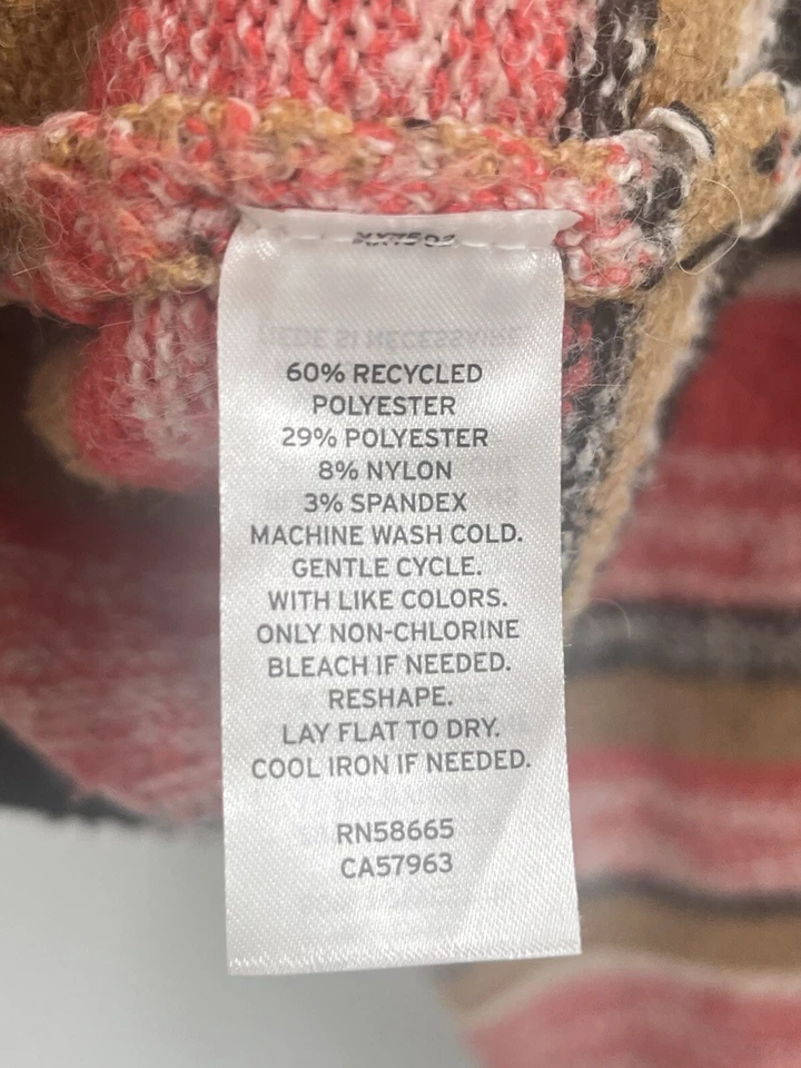 Cárdigan corto a rayas BP botón talla 2X Foto 4 de 4