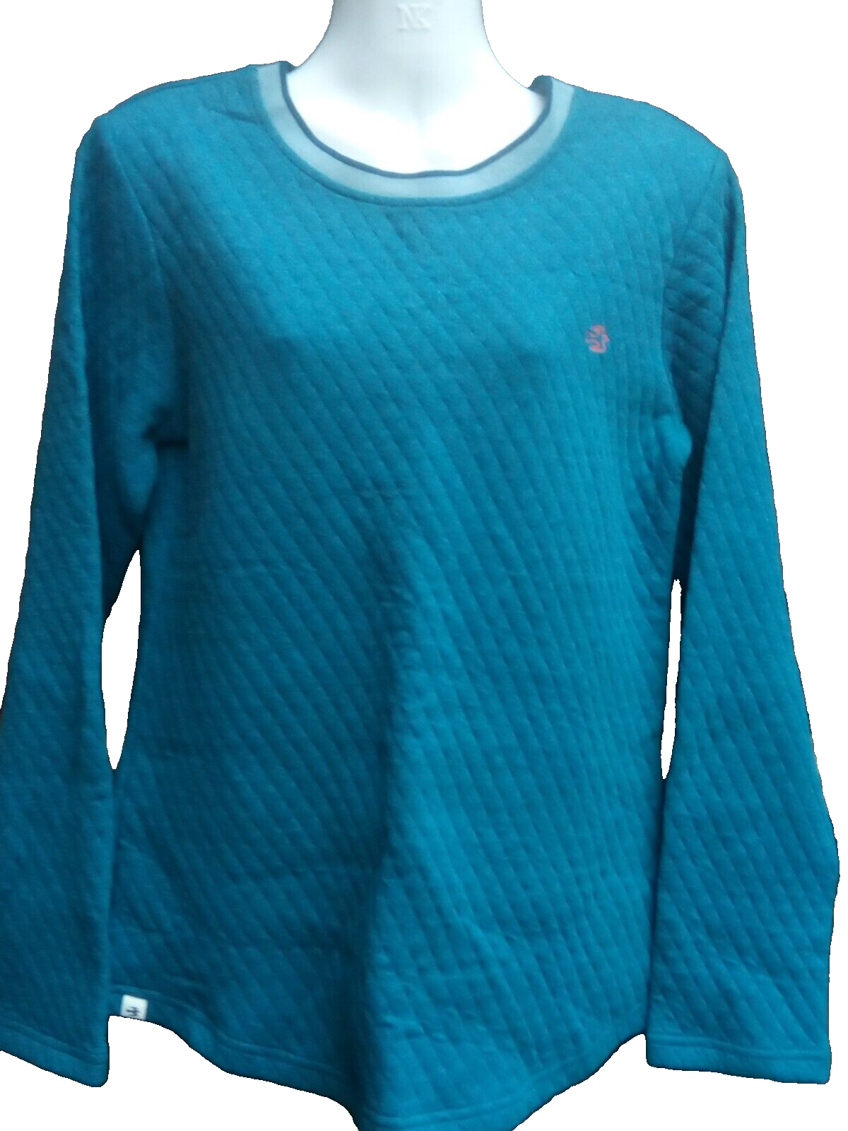 Brakeburn Womens Moroccan Blue Quilted Pullover Sweater UK 8 BNWT 38'' Chest