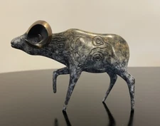 Rebecca Tobey Bronze Sculpture "MOKI” Ram Limited Ed