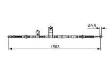 BOSCH HANDBREMSSEIL HINTEN RECHTS HINTEN PASSEND FÜR MAZDA MX-5 | 1 987 482 897