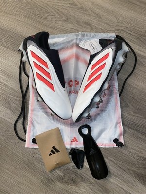 Adidas Copa Pure 3 Laceless Elite SG Soccer Cleats IH0858 White Red NBY Sz 12