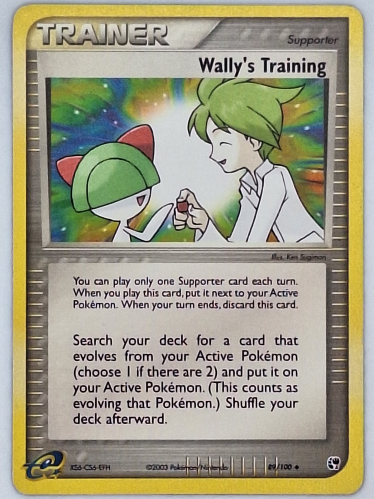 Wally's Training 89/100 Pokemon - EX Sandstorm MP