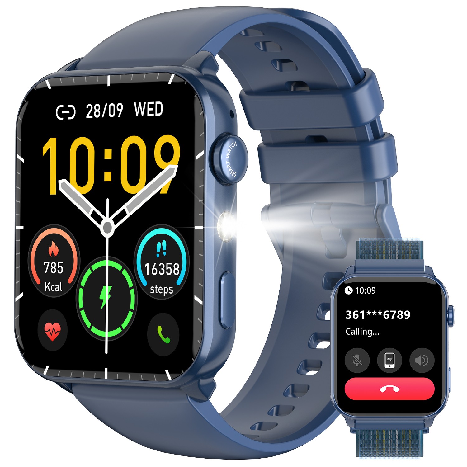 Bluetooth Smart Watch Make Call Fitness Tracker Blood Pressure Oxygen Heart Rate