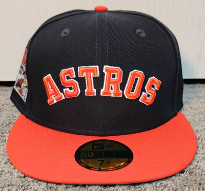 Houston Astros Hat Navy Blue/Orange Big League Chew New Era Fitted