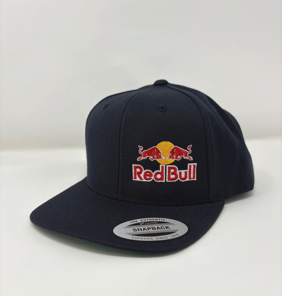 NWT Red Bull Double Snapback Head Wear Hat Blue Pro Flat Bill Hat
