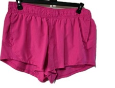 Athletic Works XXL Shorts. Pullon Pink Lined W/ Pockets. Plus Size Womens 20 ..