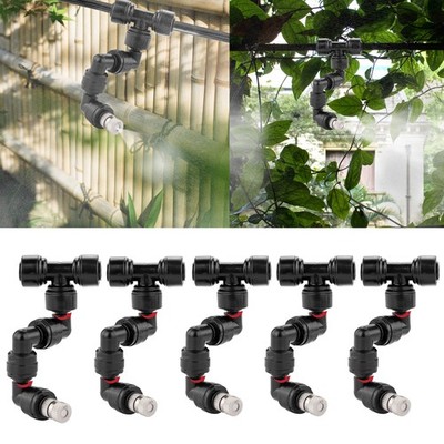 360° Adjustable Mist Cooling System Nozzles Water Sprayers Connectors, Stainl...