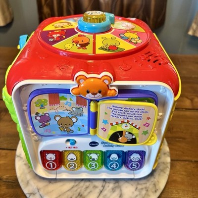 VTech Sort and Discover Activity Cube Five Sides Fun for Kids 75 Songs Sounds