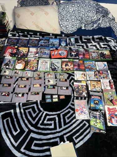 Lot De 15 Jeux Rétro – MegaDrive, Saturn, N64, SNES, Wii, Xbox – Japon