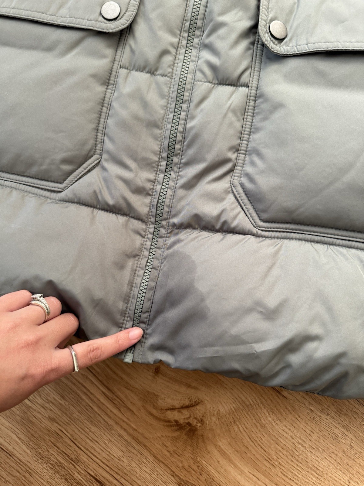 GAP Coldcontrol Max Puffer Jacket Womens Small Ho… - image 10